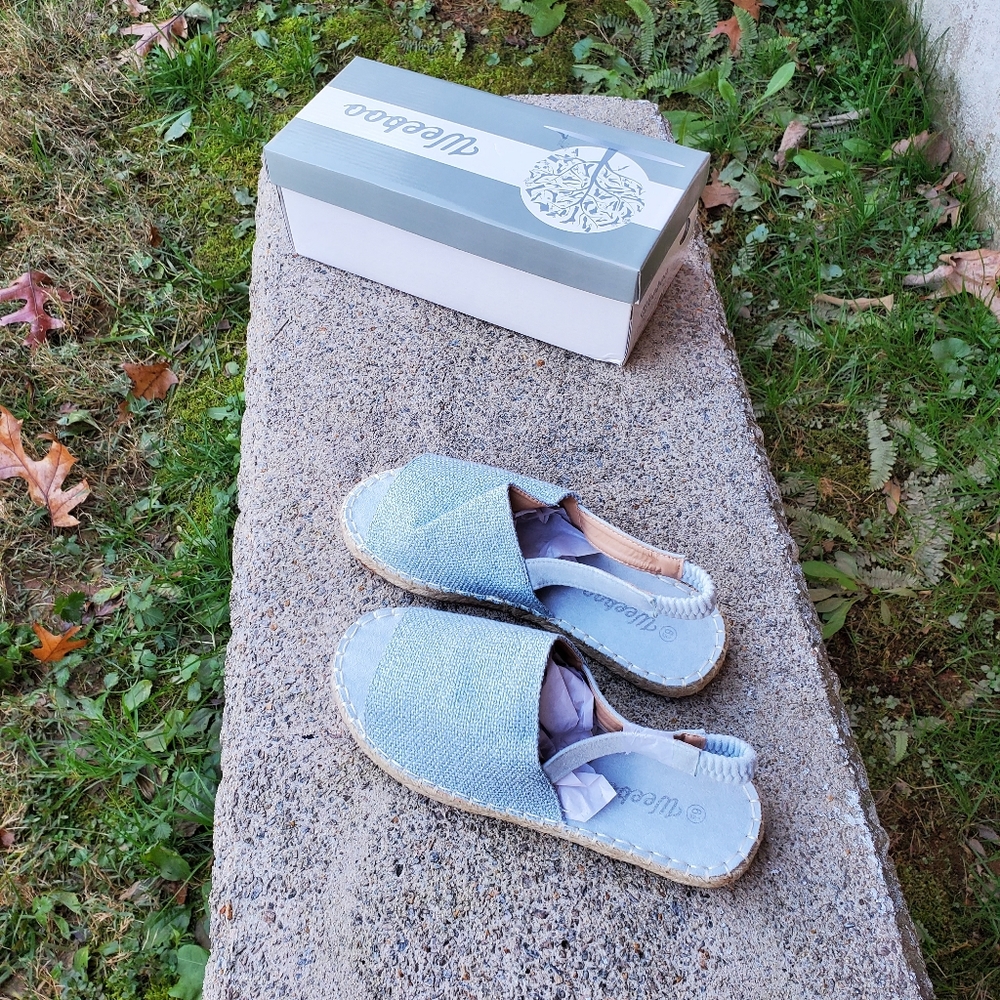 BRAND NEW NEVER WORN BEFOREPale Blue Slides